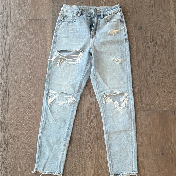 American Eagle Outfitters Denim - American Eagle Outfitters Light Blue Distressed Skinny Jeans